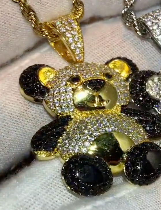 Teddy Bear Pendant | Iced Out Pendant | Diamond Teddy Bear Pendant