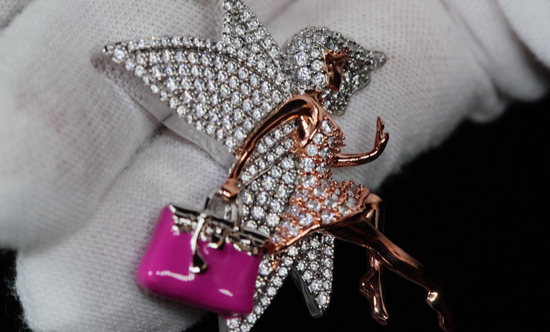 Iced Out Pendant | Womens Pendant | Tinkerbell Pendant | Hip Hop Pendant