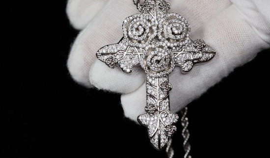 Cross Necklace | Cross Necklace Women | Iced Out Cross Pendant