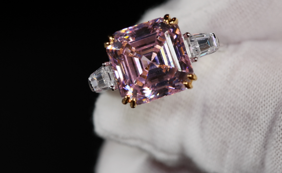 10.00ct Pink Diamond Ring | Pink Asscher Cut Diamond Ring