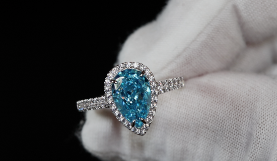 Womens Engagement Ring | Blue Diamond Ring | 3.00 CT Wedding Ring | Radiant Diamond Ring