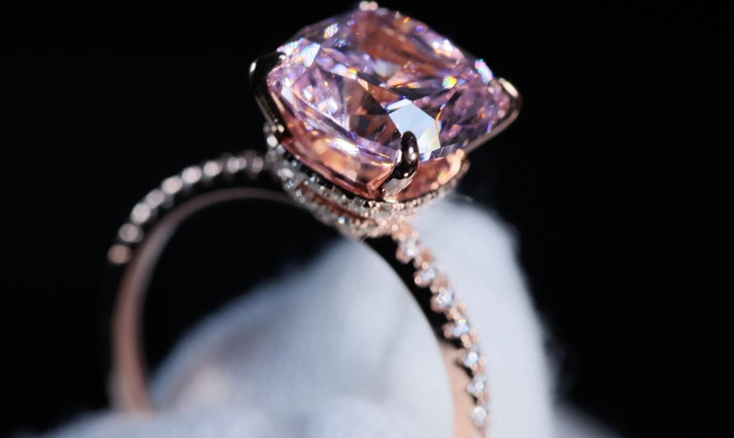 Pink Diamond Engagement Ring