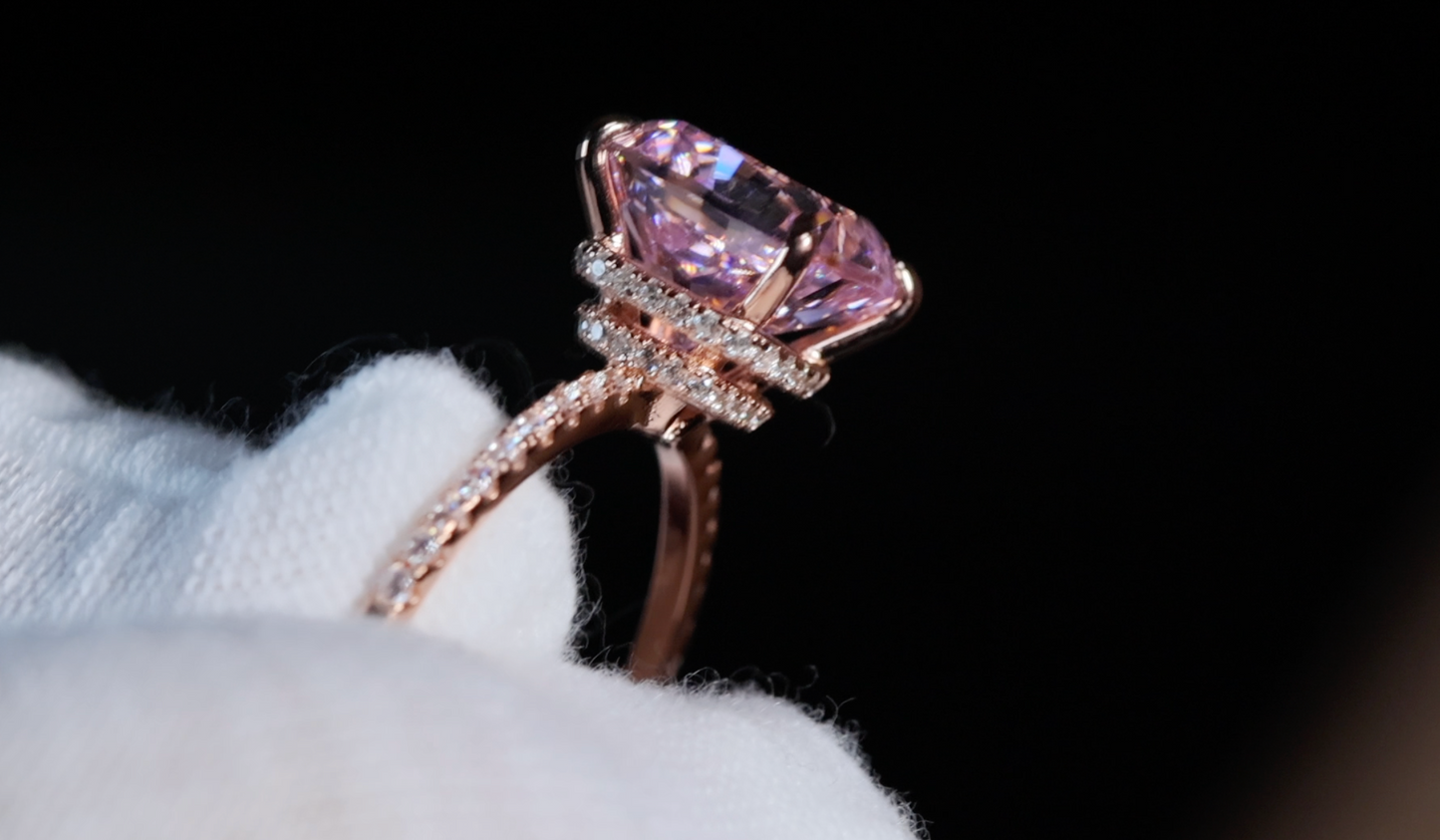 Pink Diamond Engagement Ring