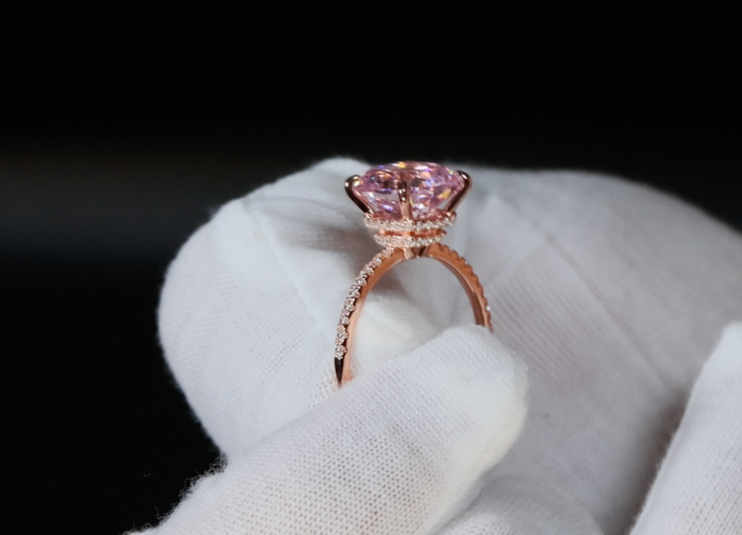 Pink Diamond Engagement Ring