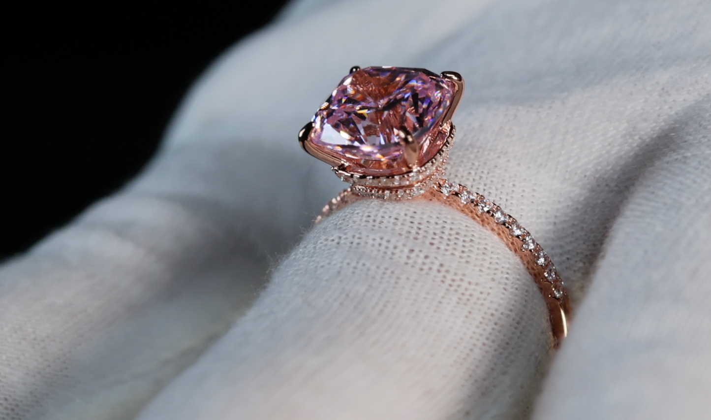 Pink Diamond Engagement Ring