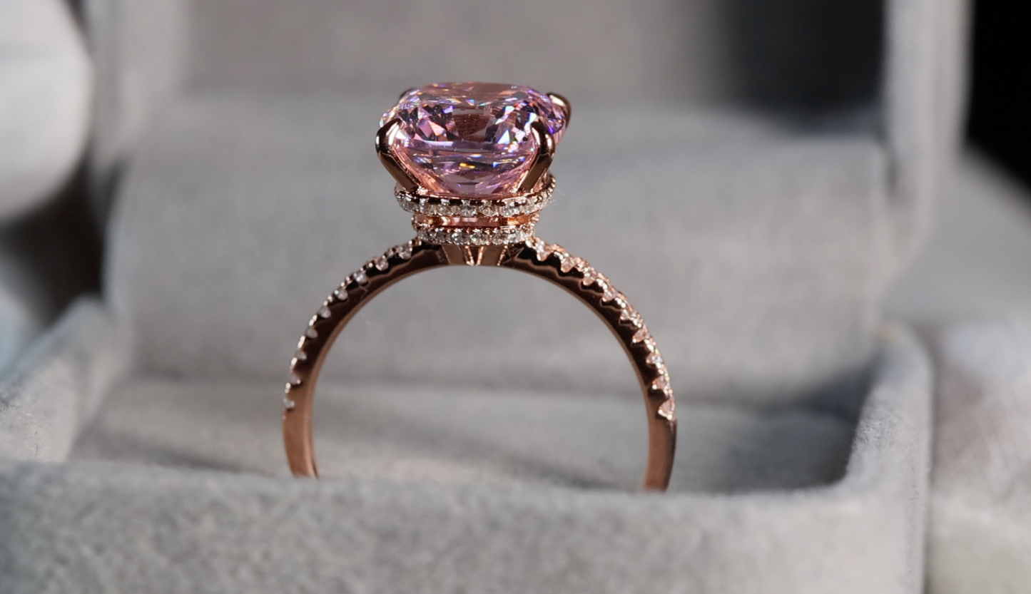 Pink Lab Grown Diamond Ring