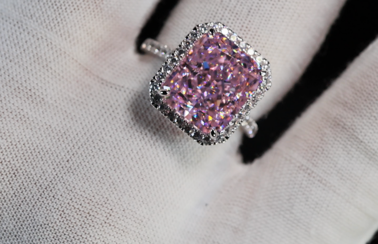 Big Pink Diamond Ring