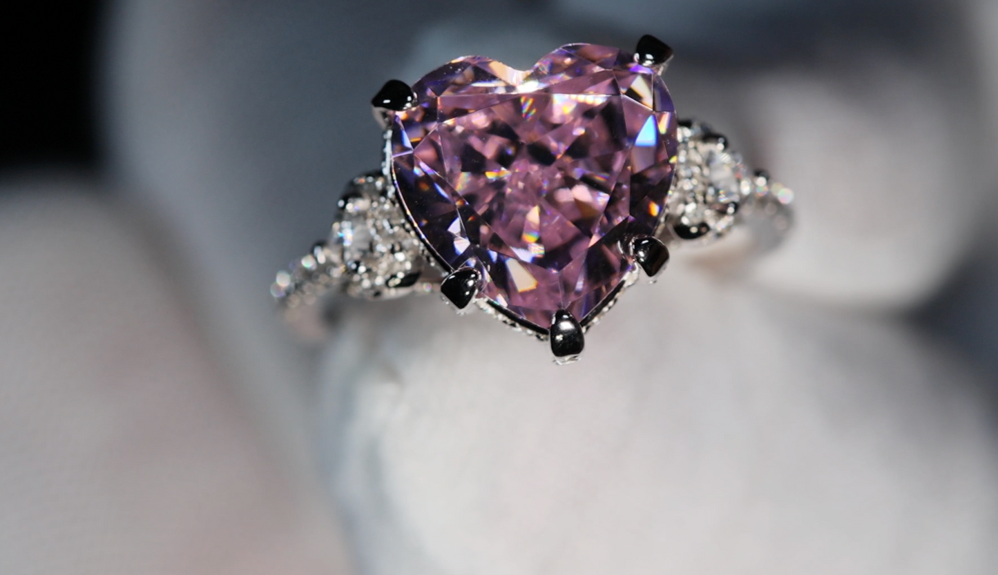 Pink Diamond Engagement Ring