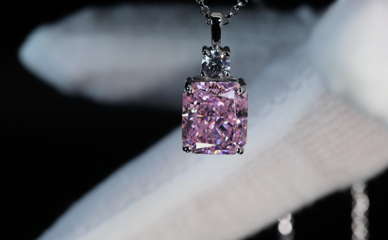 Pink Lab Diamond Pendant