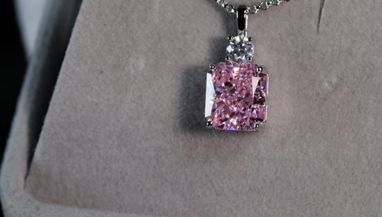 Pink Lab Grown Diamond Pendant