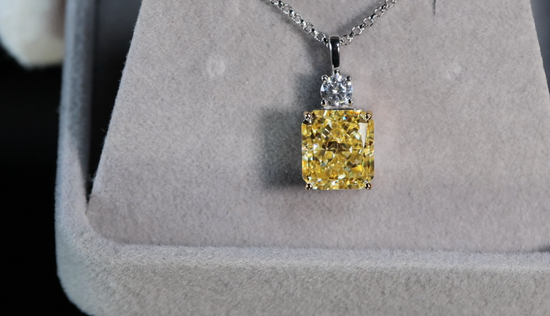 Yellow Lab Grown Diamond Pendant