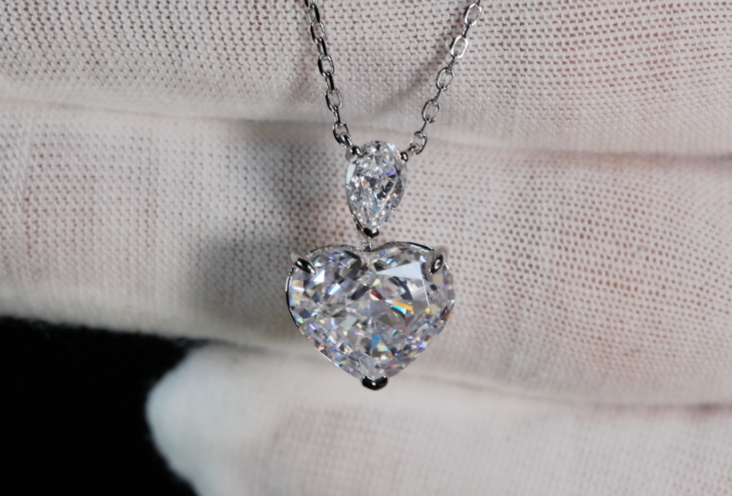 5.0 Carat Diamond Heart Pendant | Heart Diamond Pendant | Heart Necklace