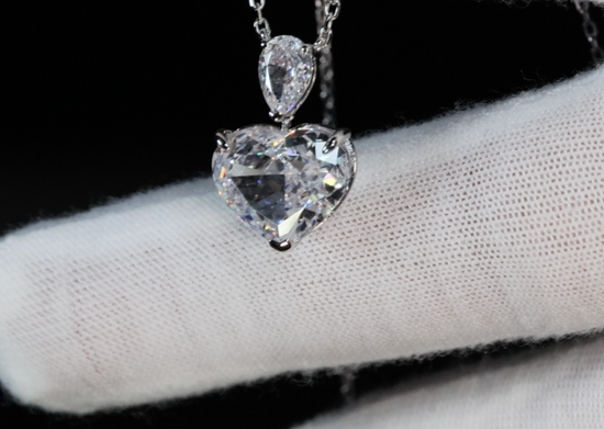 5.0 Carat Diamond Heart Pendant | Heart Diamond Pendant | Heart Necklace