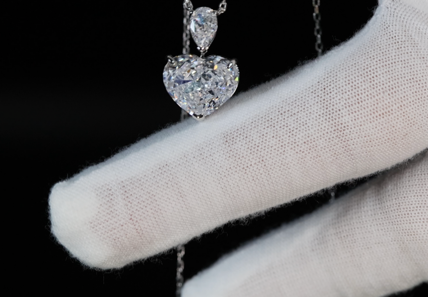 5.0 Carat Diamond Heart Pendant | Heart Diamond Pendant | Heart Necklace