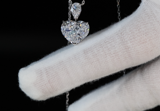 5.0 Carat Diamond Heart Pendant | Heart Diamond Pendant | Heart Necklace