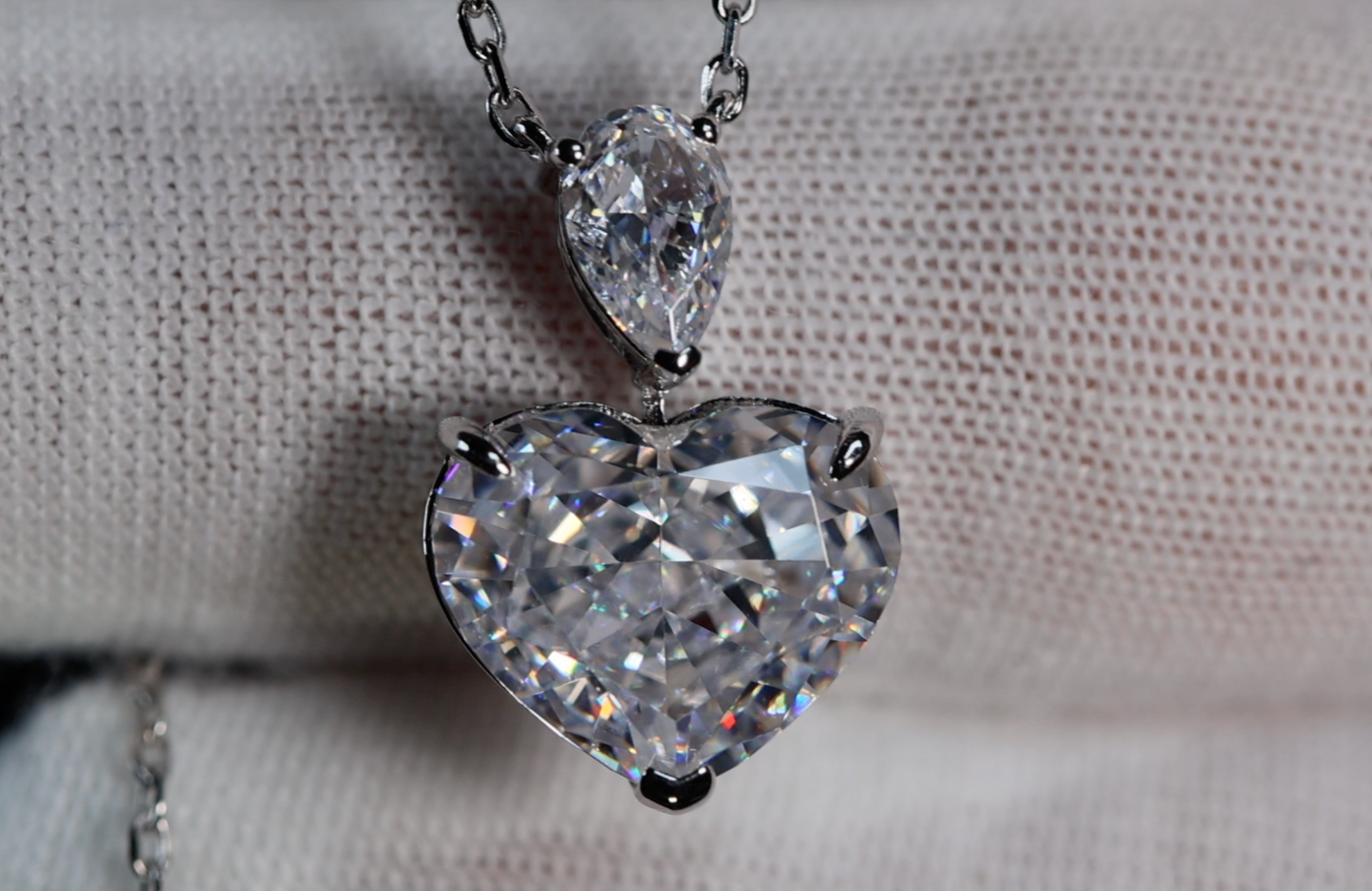 5.0 Carat Diamond Heart Pendant | Heart Diamond Pendant | Heart Necklace