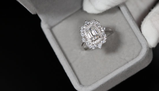 Womens Moissanite Wedding Ring | Moissanite Ring | Womens Moissanite Engagement Ring