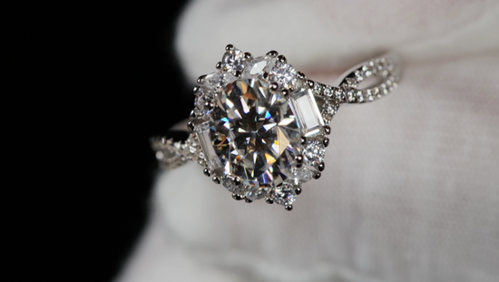 Moissanite Diamond Ring