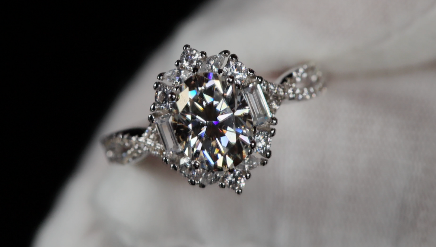 Moissanite Wedding Ring