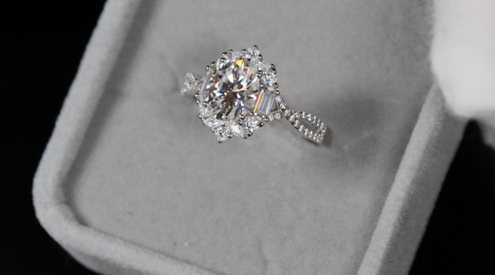 Womens Moissanite Wedding Ring