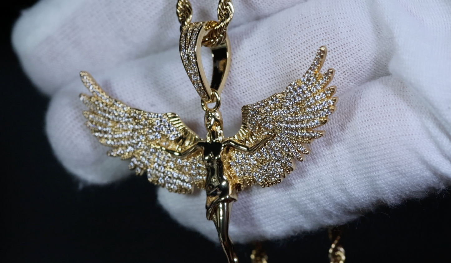 Angel Pendants | Diamond Angel Pendant | Angel Necklace | Winged Goddess Pendant