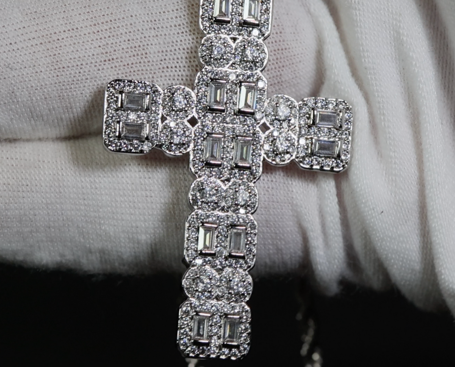 Big Cross necklace for Men | Cross Necklace Women | Iced Out Cross Pendant