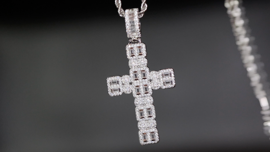 Big Cross necklace for Men | Cross Necklace Women | Iced Out Cross Pendant