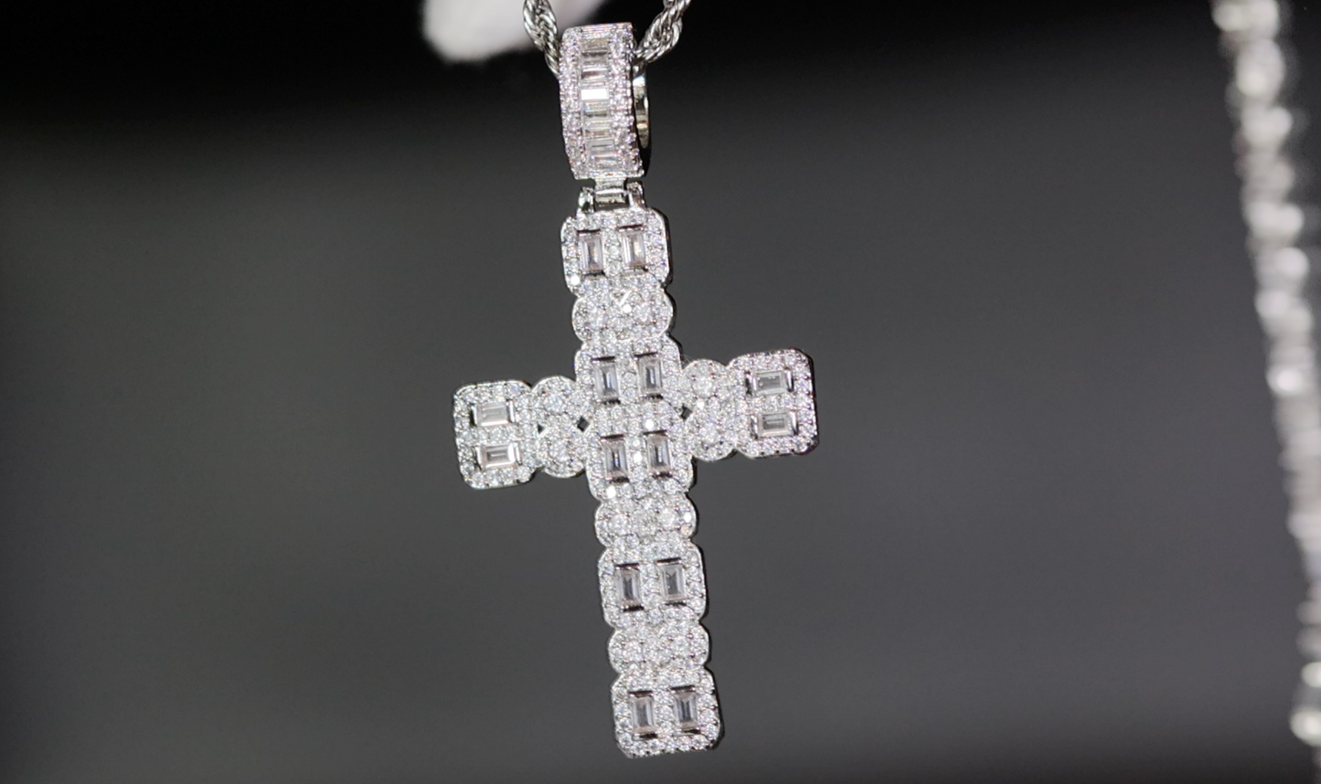 Big Cross necklace for Men | Cross Necklace Women | Iced Out Cross Pendant