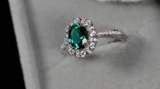 Womens Colombian Emerald Ring