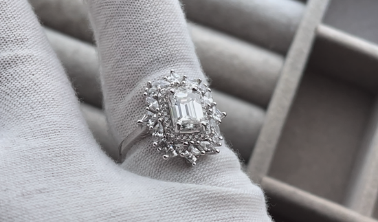 Womens Moissanite Wedding Ring | Moissanite Ring | Womens Moissanite Engagement Ring