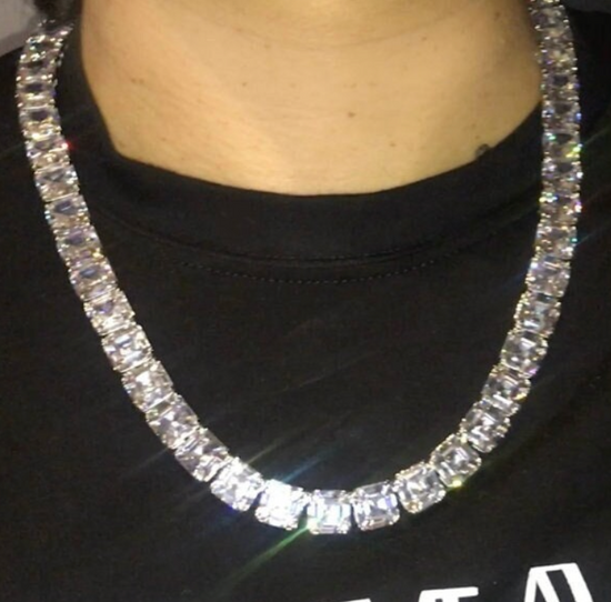 Iced Out Baguette Chain