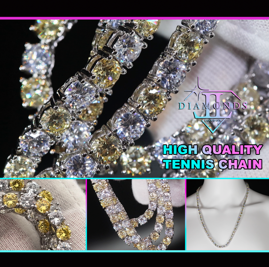 Yellow Diamond Tennis Chain