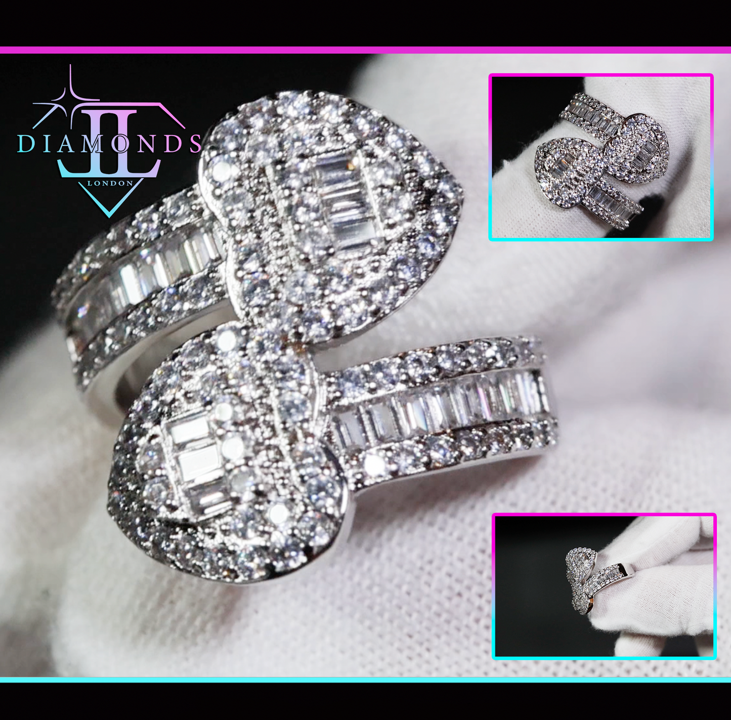 diamond heart ring