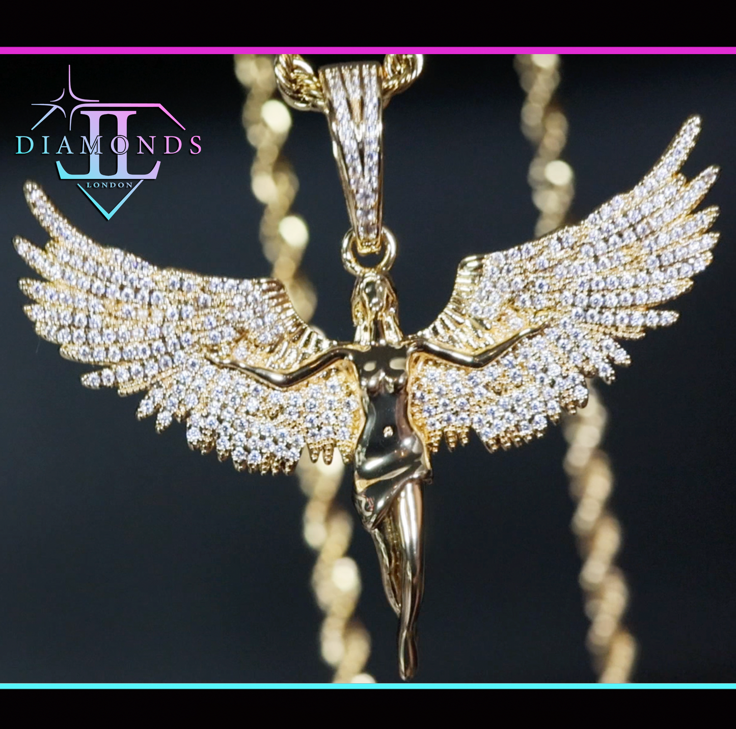 Diamond Angel Pendant