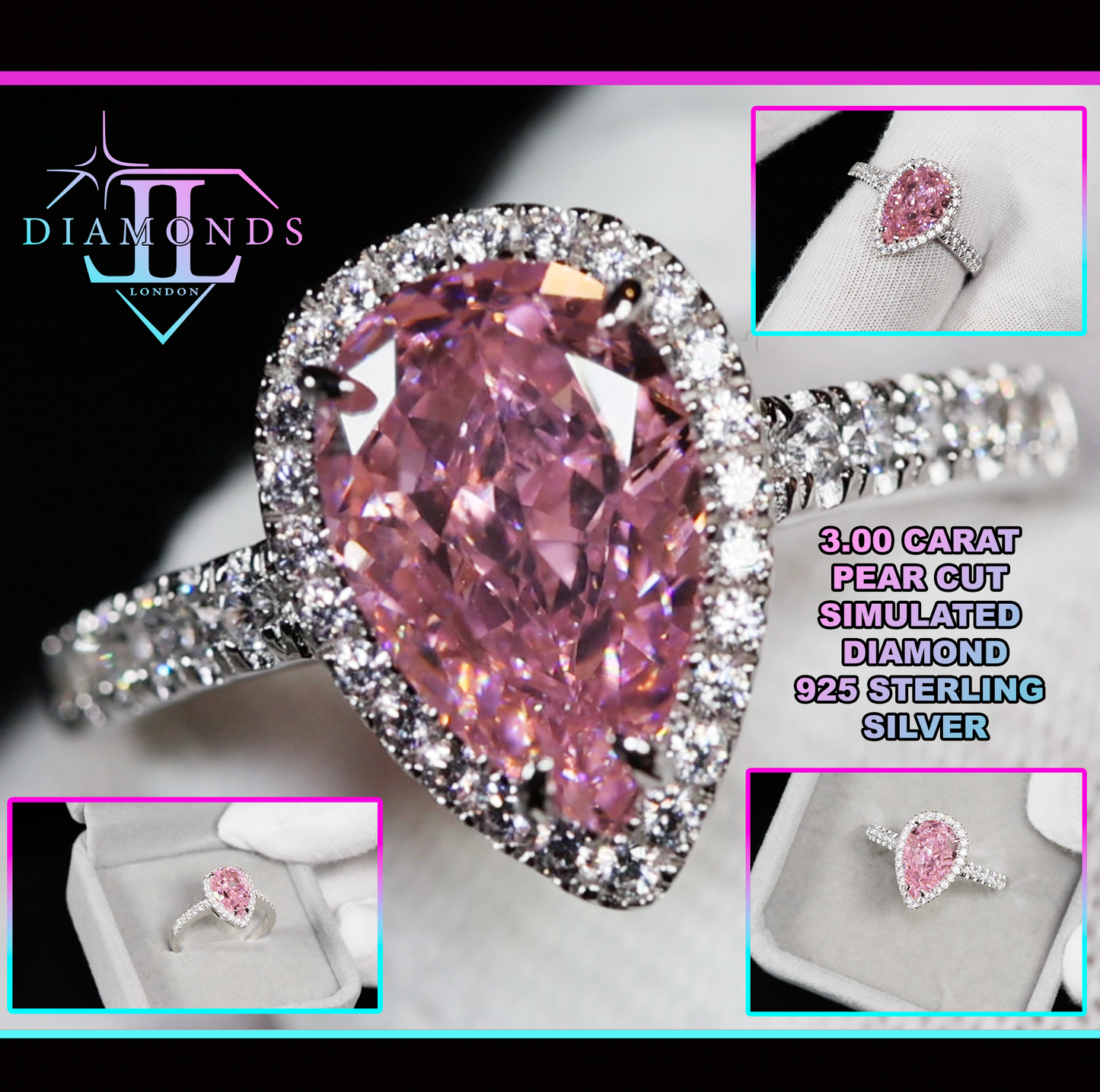 Pink Diamond Engagement Ring