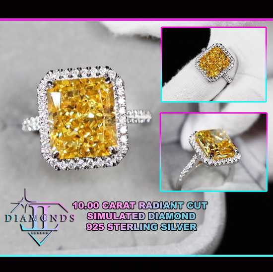 Big Yellow Diamond Ring