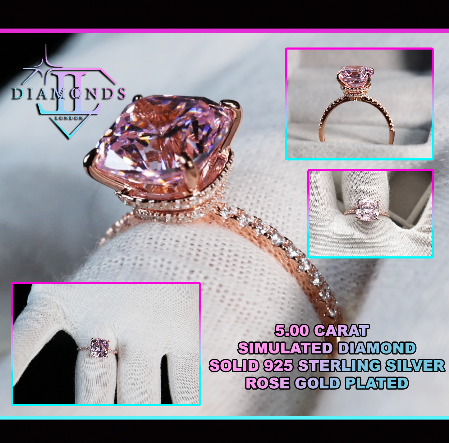 Pink Diamond Engagement Ring