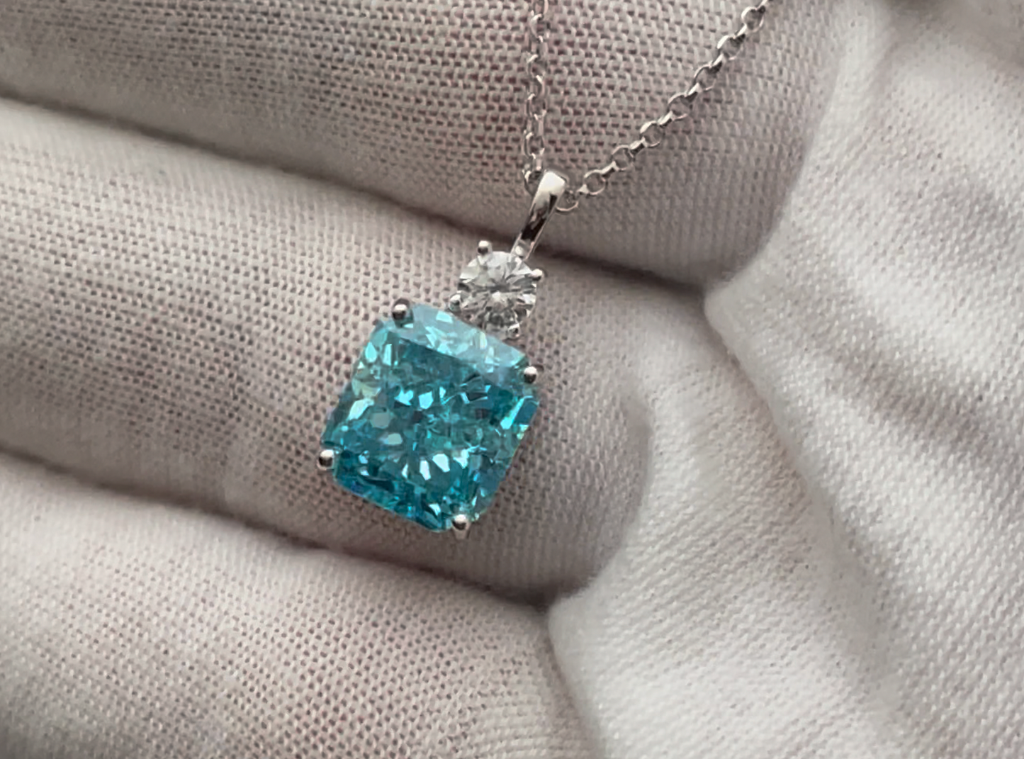 Crushed Diamond Pendant