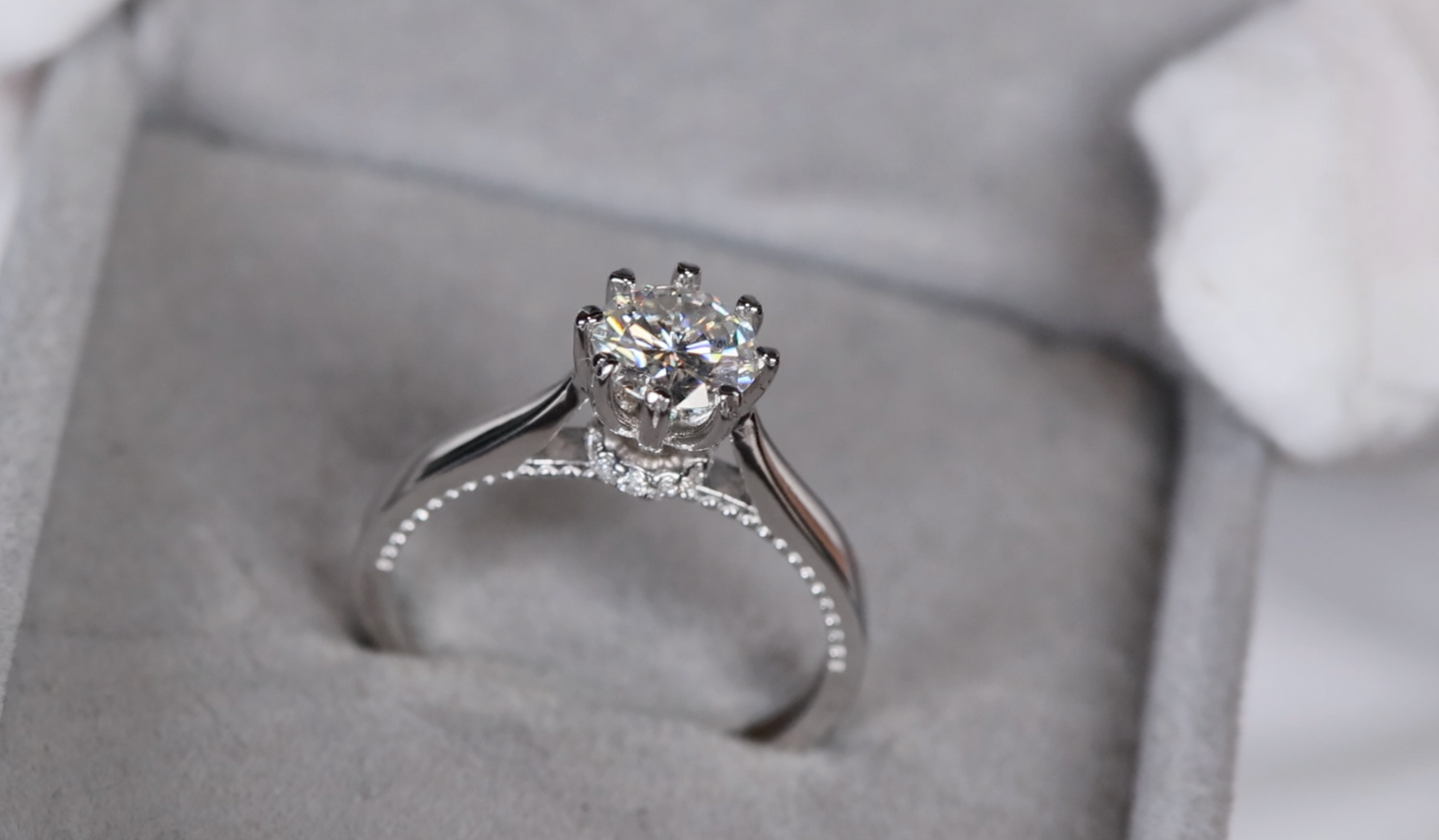 Womens Engagement Ring | Moissanite Ring | Moissanite Engagement Rings