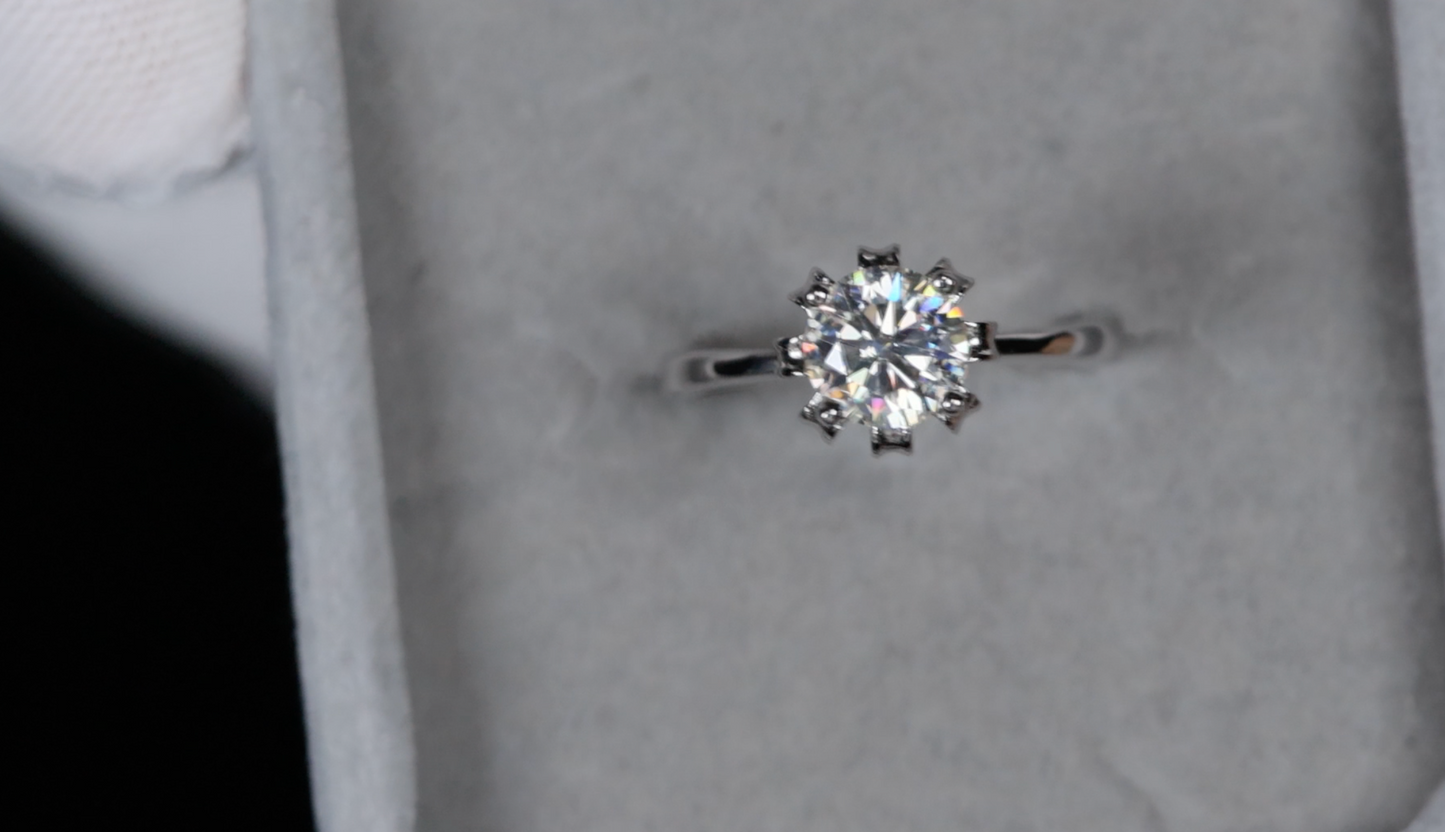 Engagement Ring | Moissanite Ring For Women | Lab Grown Diamond Engagement Ring