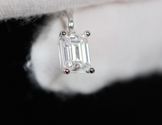 Womens Moissanite Diamond Pendant