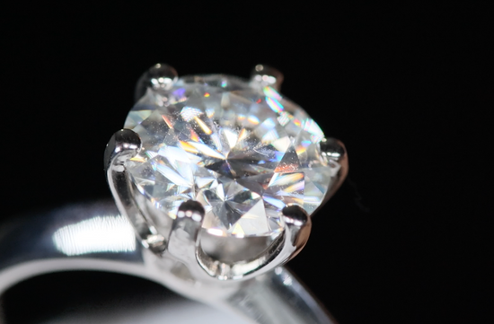 Womens Engagement Ring | Moissanite Ring | Moissanite Engagement Rings