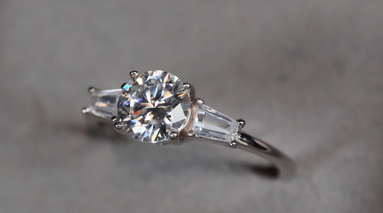 Womens Moissanite Ring