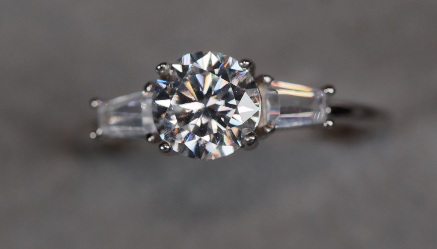 Womens Moissanite Ring