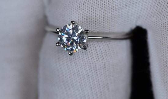 Womens Moissanite Ring