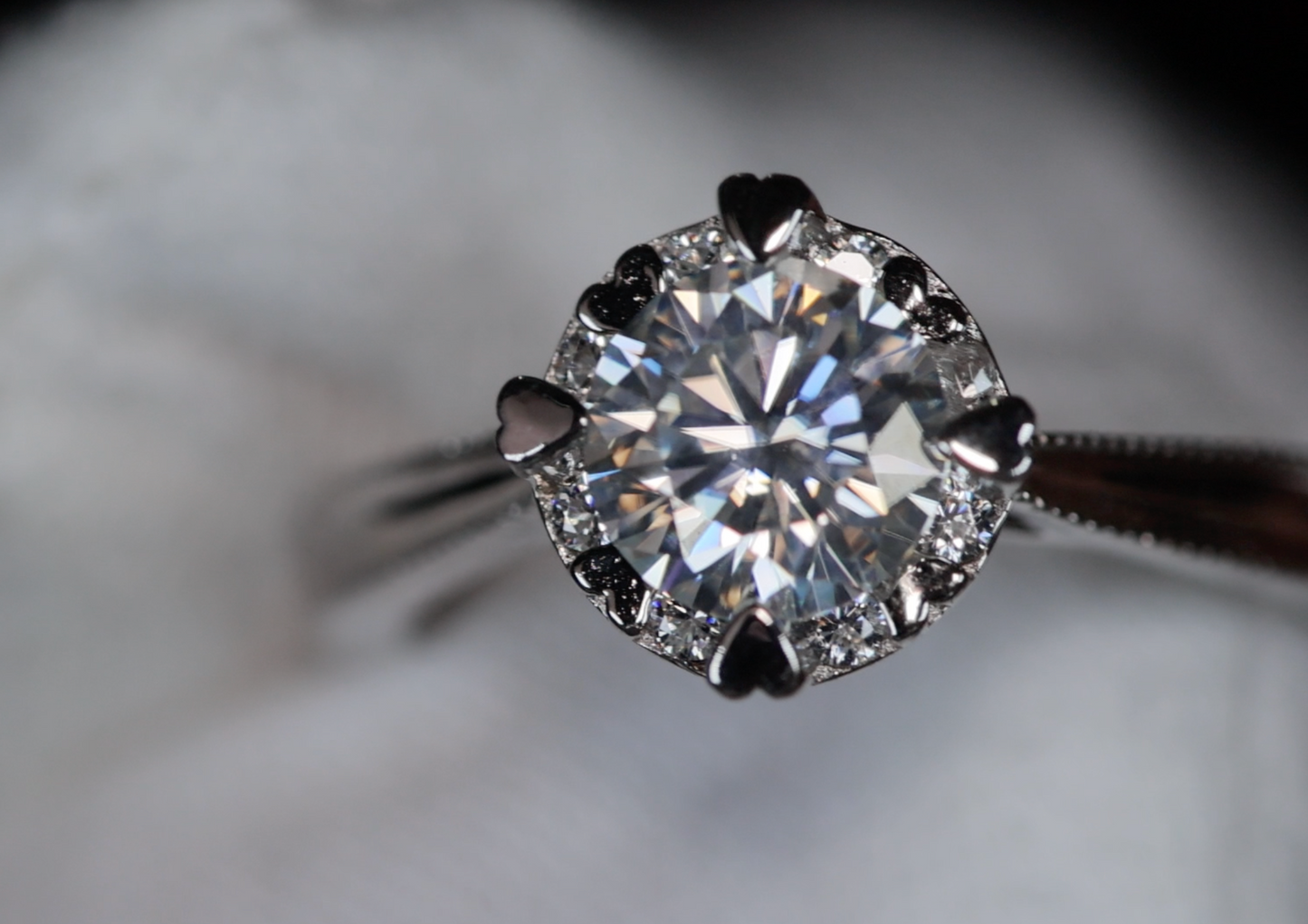 Moissanite Diamond Ring