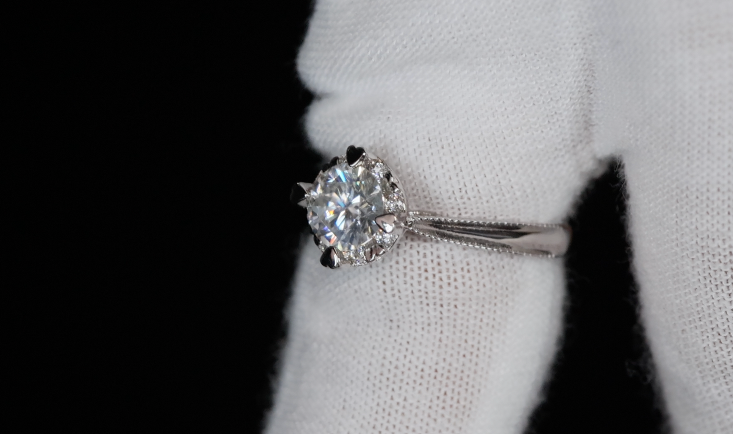 Moissanite Diamond Ring