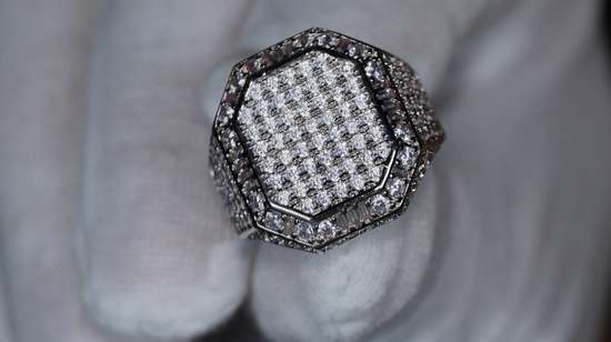 Mens Hip Hop Ring | Mens Iced Out Ring | Mens Big Diamond Rings