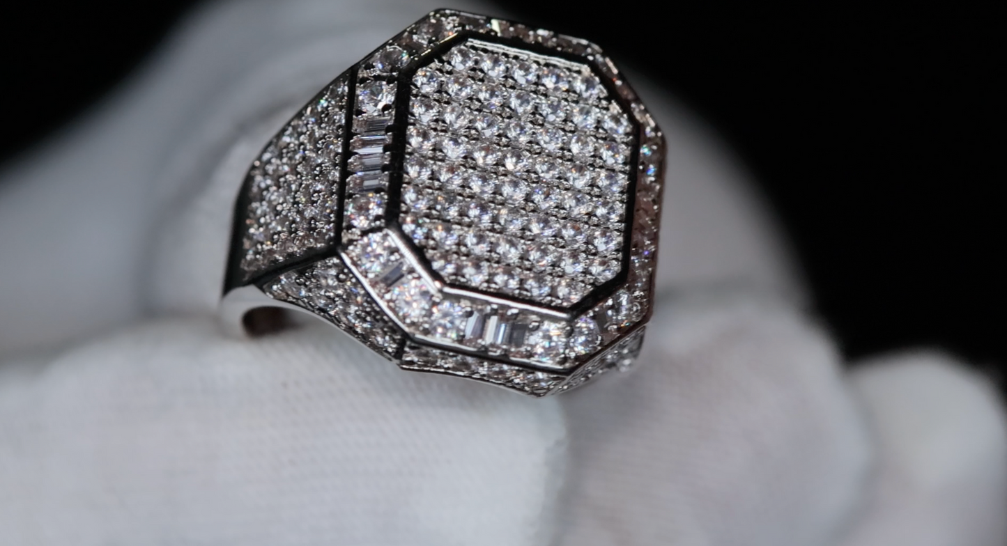 Mens Hip Hop Ring | Mens Iced Out Ring | Mens Big Diamond Rings