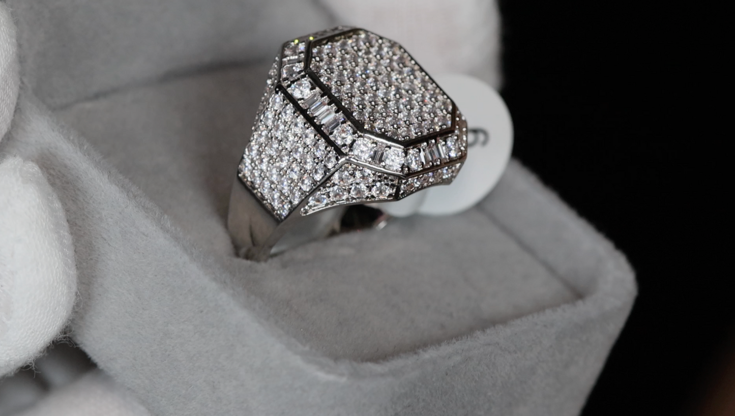 Mens Hip Hop Ring | Mens Iced Out Ring | Mens Big Diamond Rings